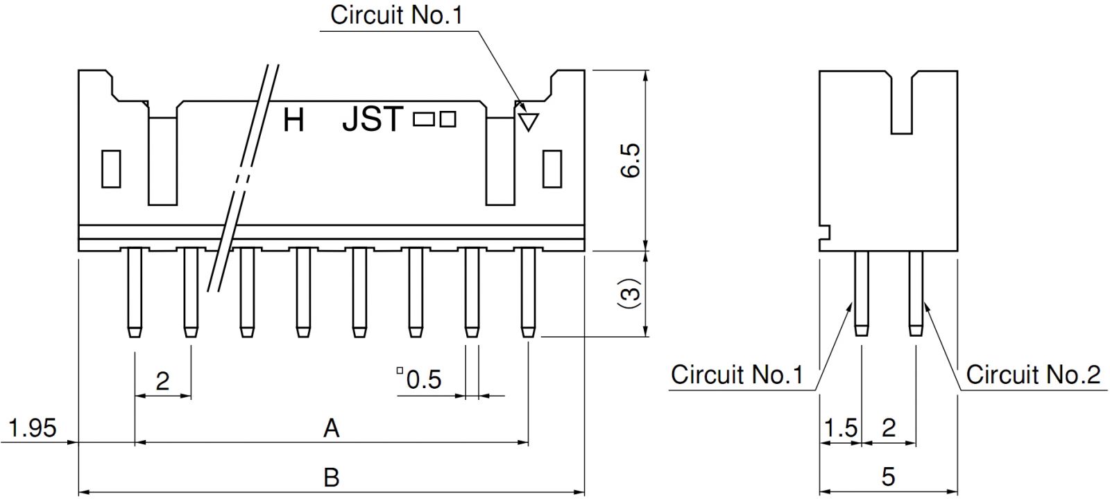 מחבר קונקטור JST PHD B10B-PHDSS